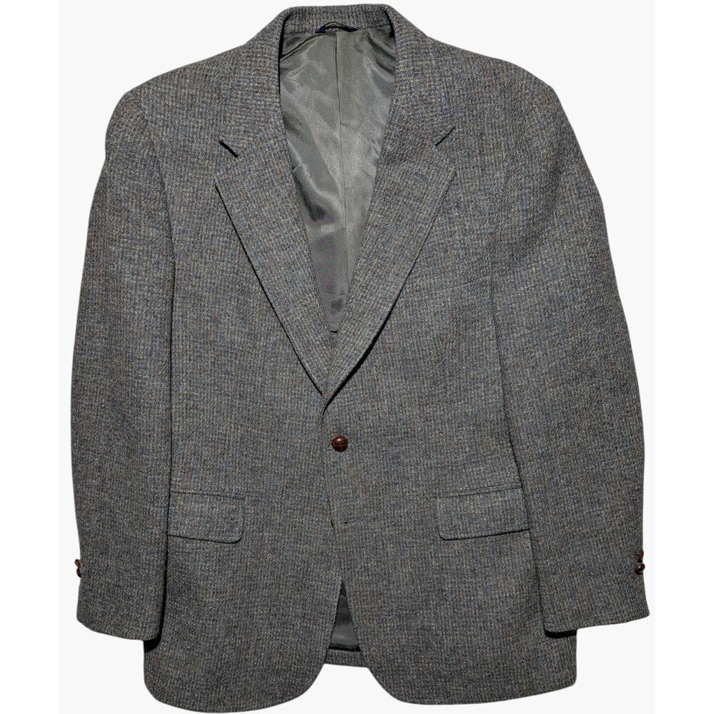 Vintage Harris Tweed Wool Sport‎ Coat Handwoven Scottish Wool – Men’s L (Est.)